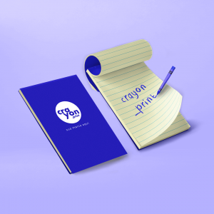 Bloco Personalizado com Folhas Amarelas   1 cor  Silk 