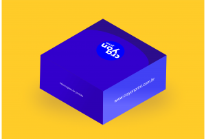 Embalagem Personalizada Retangular 11,8x12,9 Papel Cartão 11,8x12,9x5,9cm    