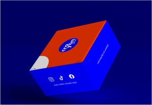 Embalagem Personalizada Retangular 21,3x14,5 Papel Cartão 21,3x14,5X5,4cm    